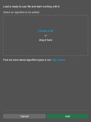 Choose a file pop-up